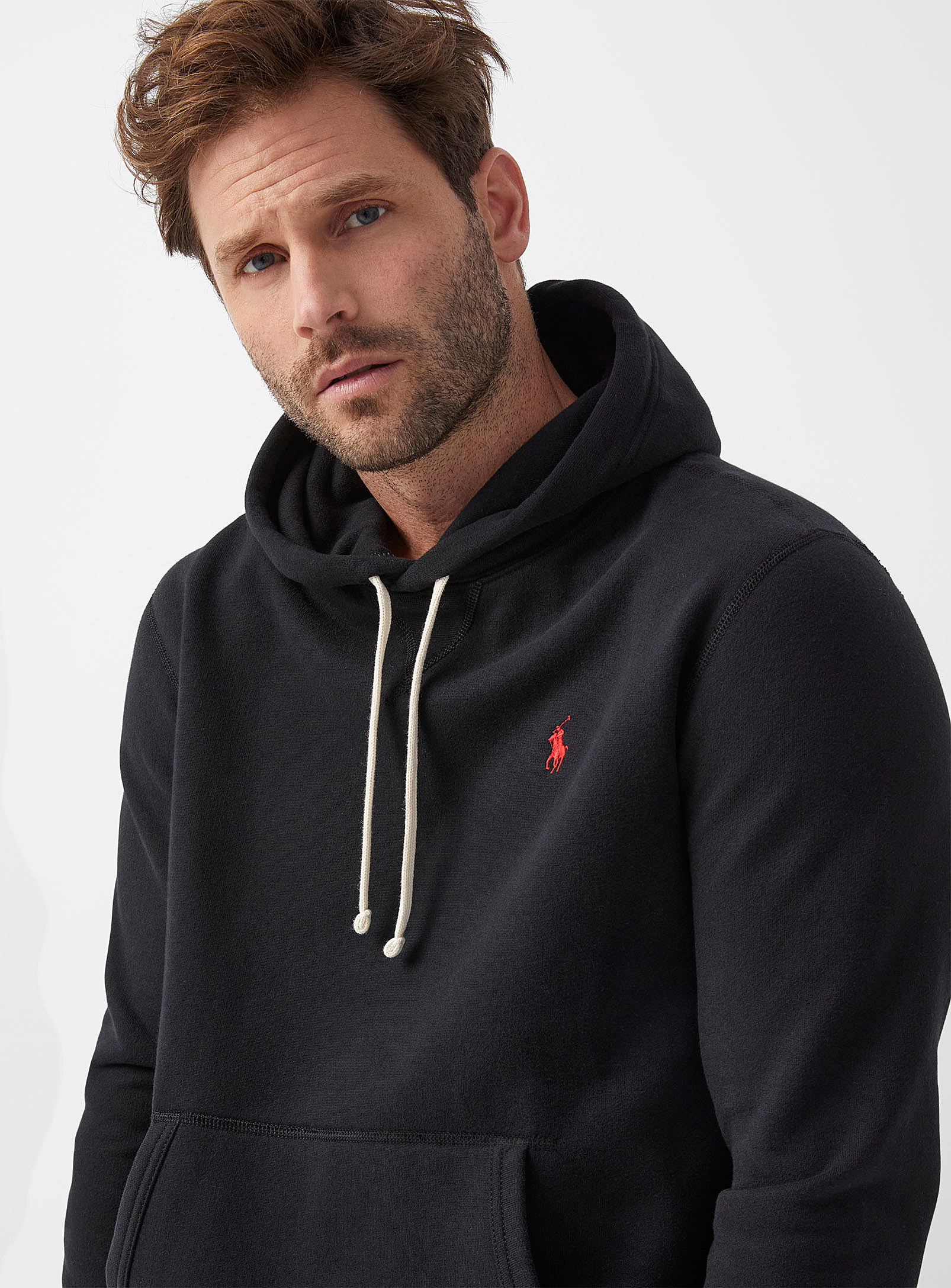 Polo Shirt Ralph Lauren - Men's Embroidered emblem hoodie (Men, Black, |  Square One