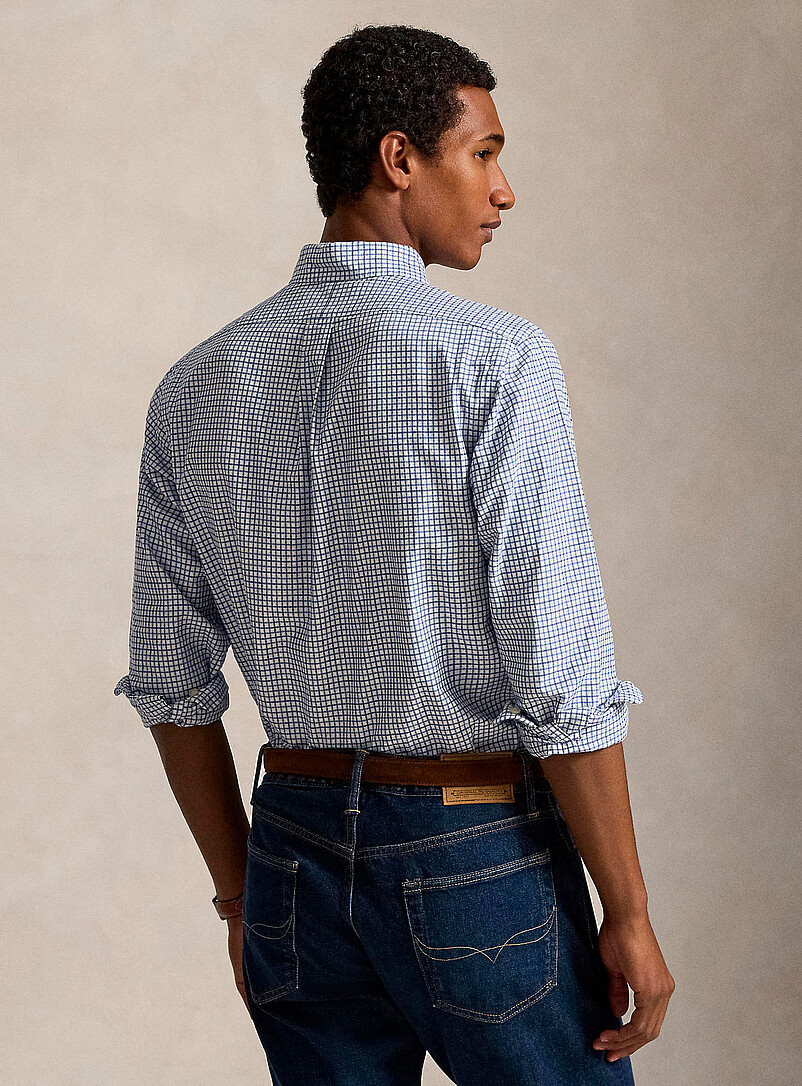Blue check Oxford shirt Classic fit product image 2