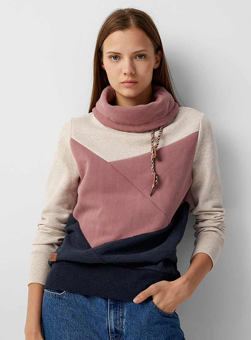 Colour block tunnel-neck sweatshirt, Twik
