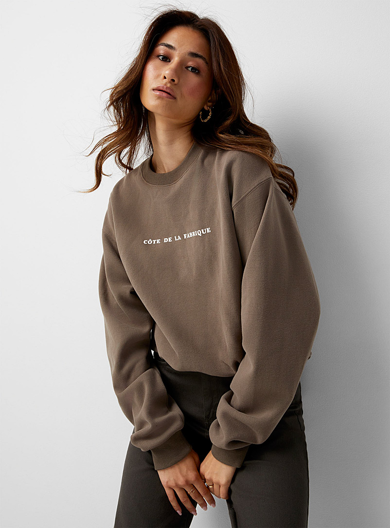 Icône Brown Côte de la Fabrique loose sweatshirt for women