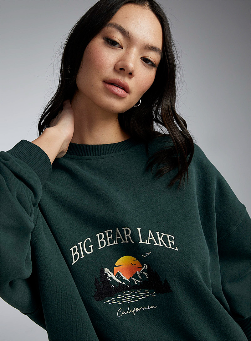 Large edge print sweatshirt, Twik, Women's Sweatshirts & Hoodies