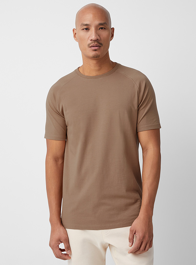 Le 31 Fawn Muscle raglan T-shirt for men