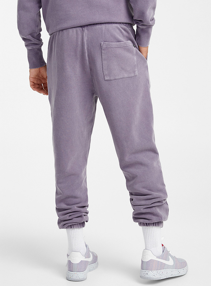 Djab Slate Blue Faded French terry joggers for men