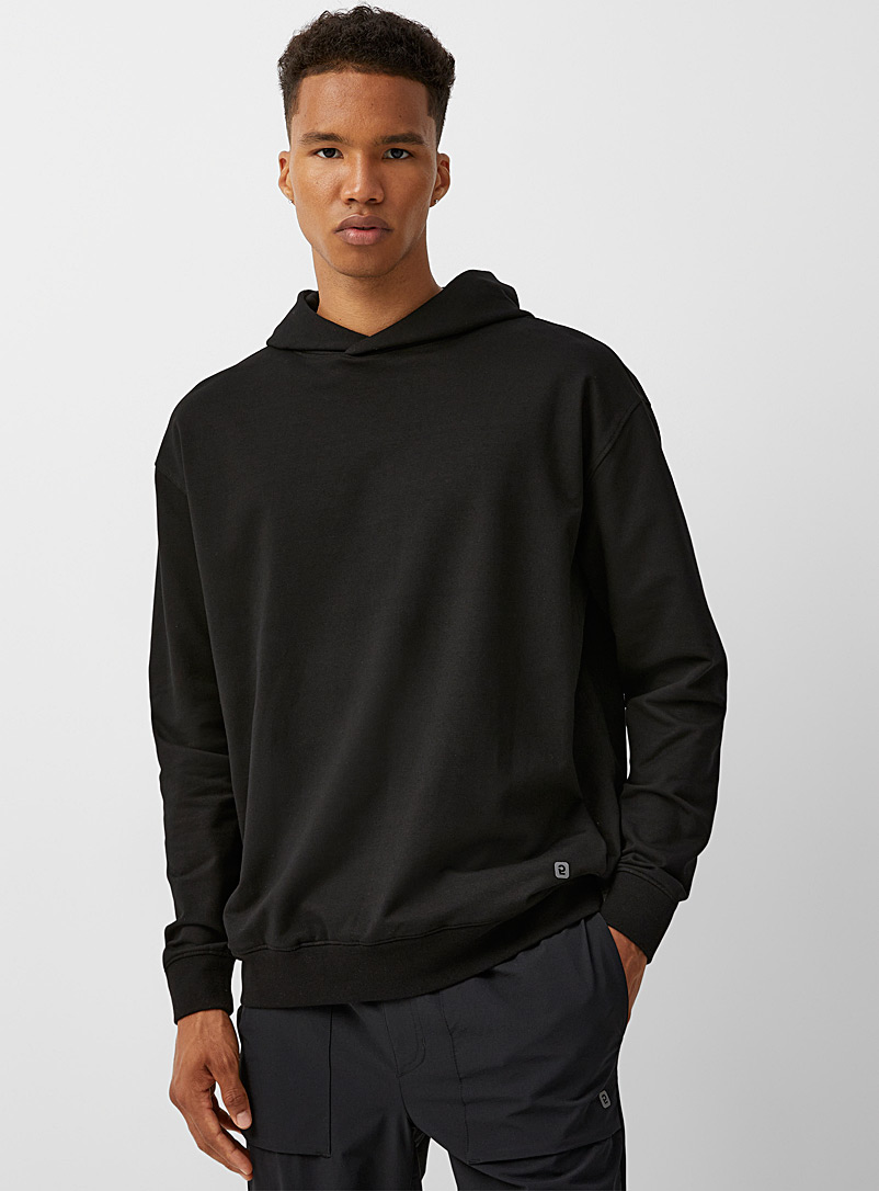 I.FIV5 Black Twill-backed sweatshirt for men