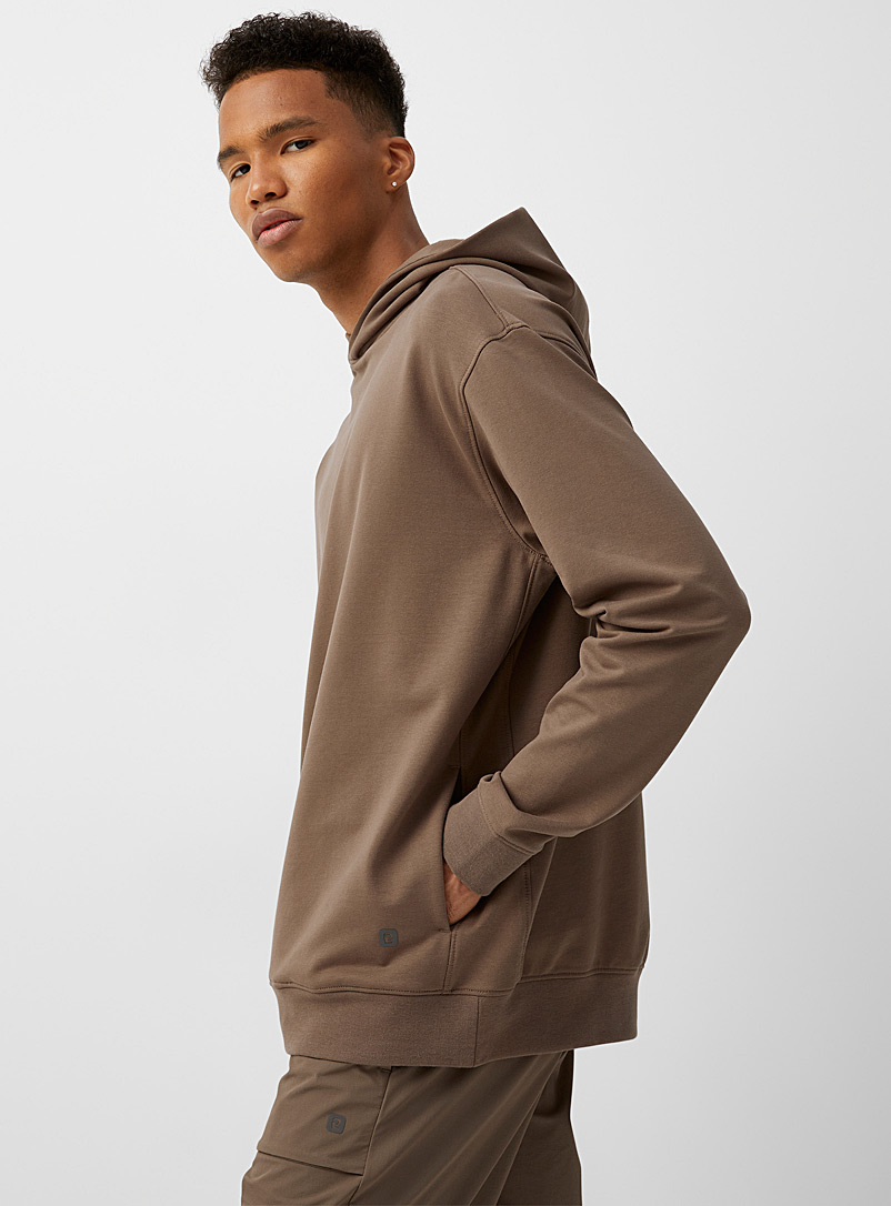 I.FIV5 Light Brown Twill-backed sweatshirt for men