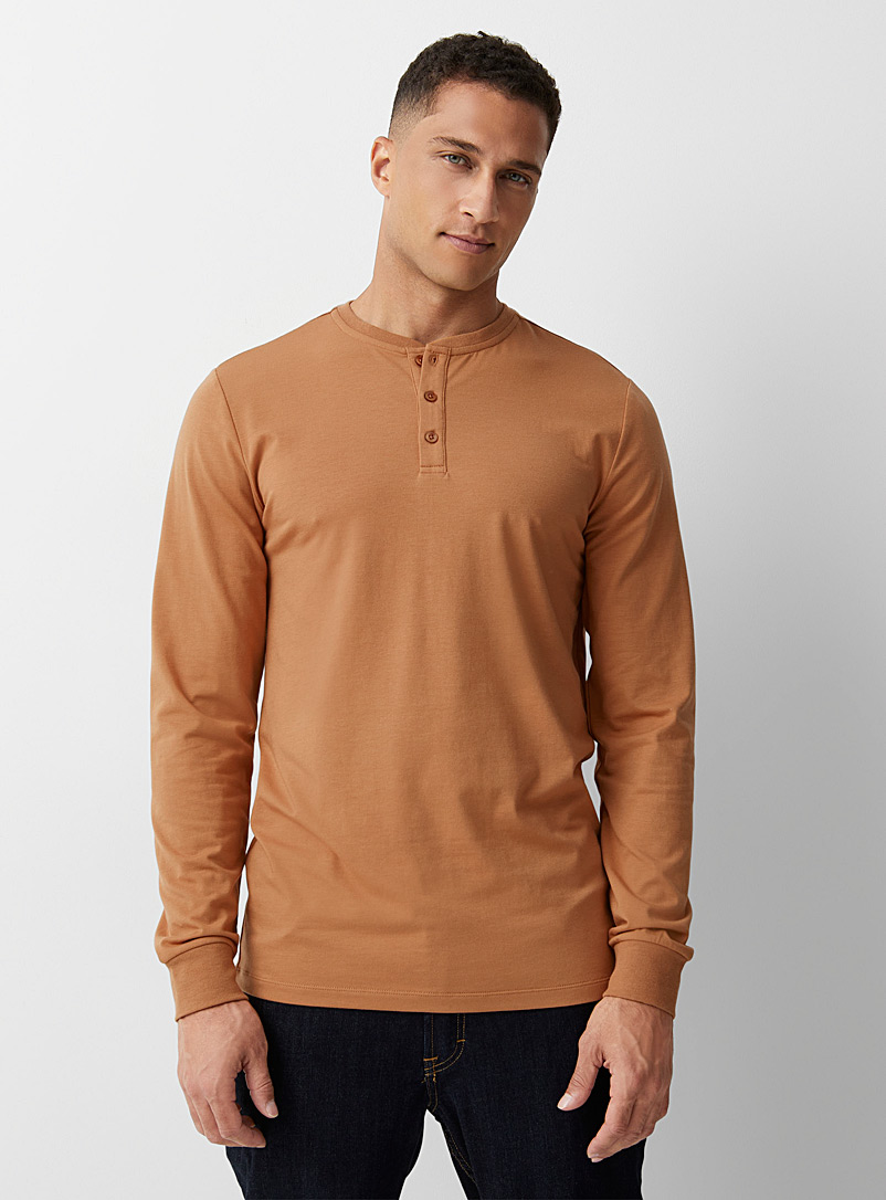 Le 31 Toast Eco-friendly jersey Henley T-shirt for men