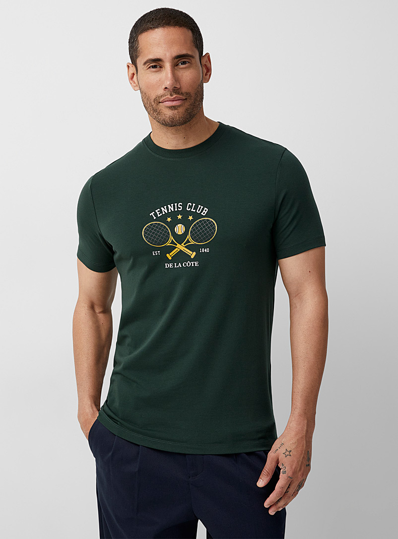 Le 31 Green Campus club T-shirt for men