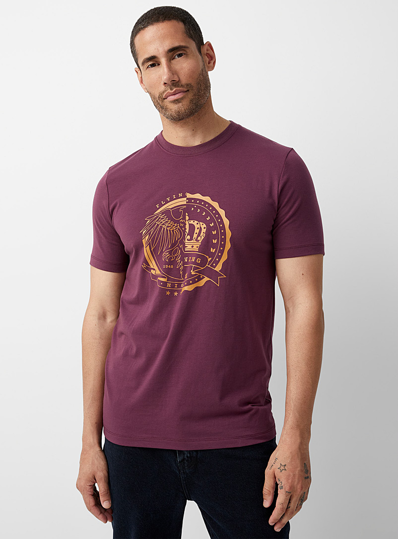 Le 31 Ruby Red Campus club T-shirt for men
