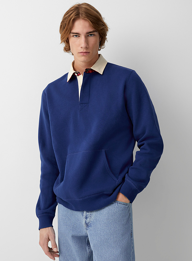 Le 31 Blue Rugby sweatshirt for men
