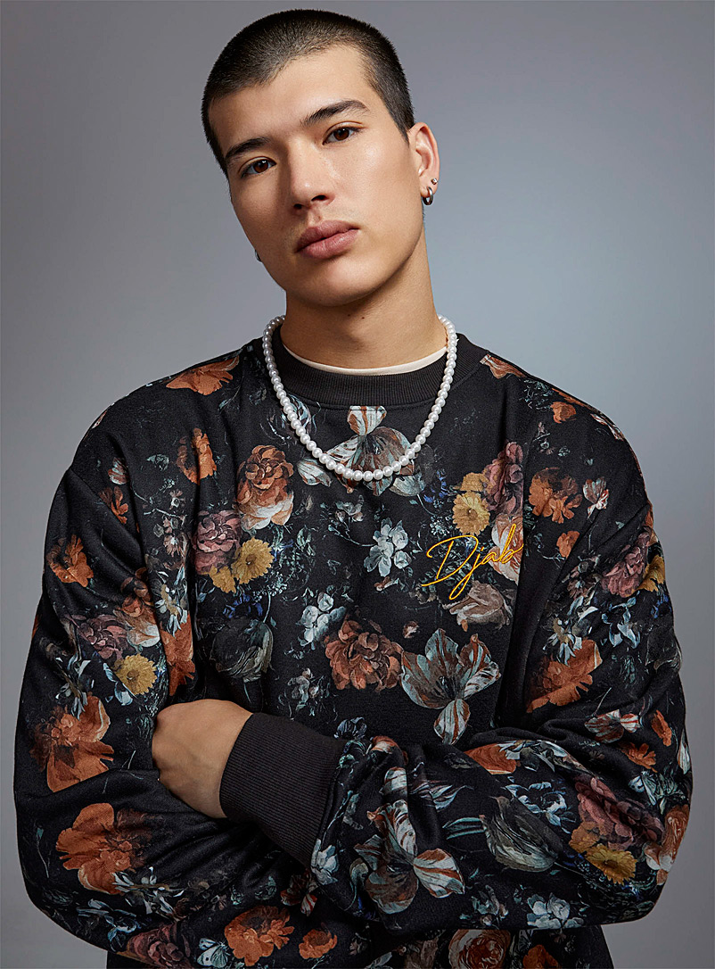 Baroque print sweatshirt | Djab | Men's Hoodies u0026 Sweatshirts | Simons