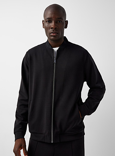 Silky jersey bomber jacket | Le 31 | Men's Hoodies & Sweatshirts | Simons