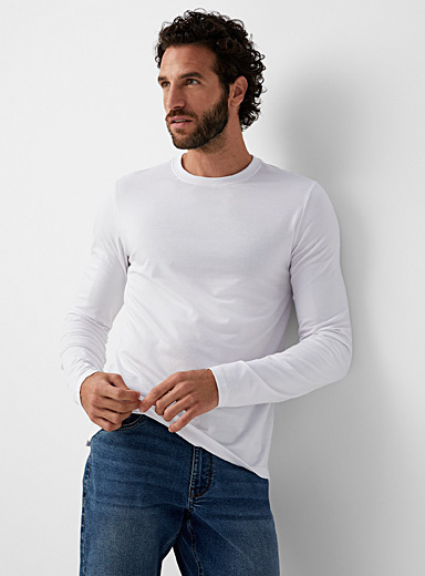 Solid long-sleeve T-shirt <b>Standard fit</b>