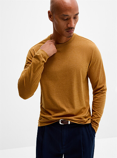 Solid long-sleeve T-shirt <b>Standard fit</b>
