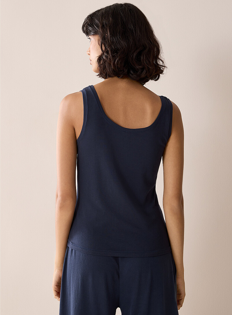 Miiyu x Twik: La camisole col d&eacute;gag&eacute; semi-ajust&eacute;e Blanc pour femme