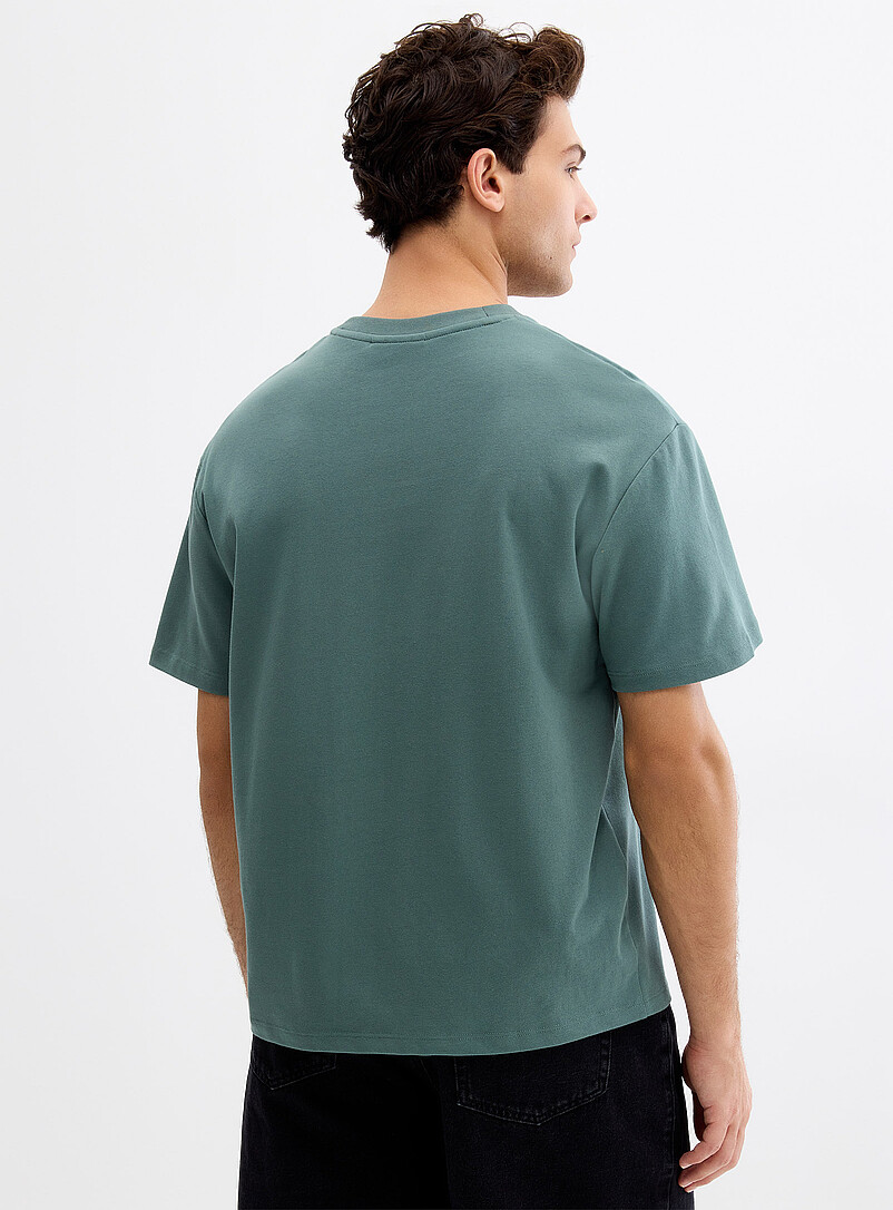 Le 31: Le t-shirt jersey compact <b>Coupe confort</b> Blanc pour homme