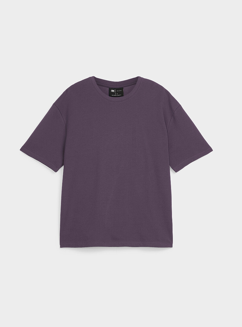 Le 31: Le t-shirt jersey compact <b>Coupe confort</b> Blanc pour homme