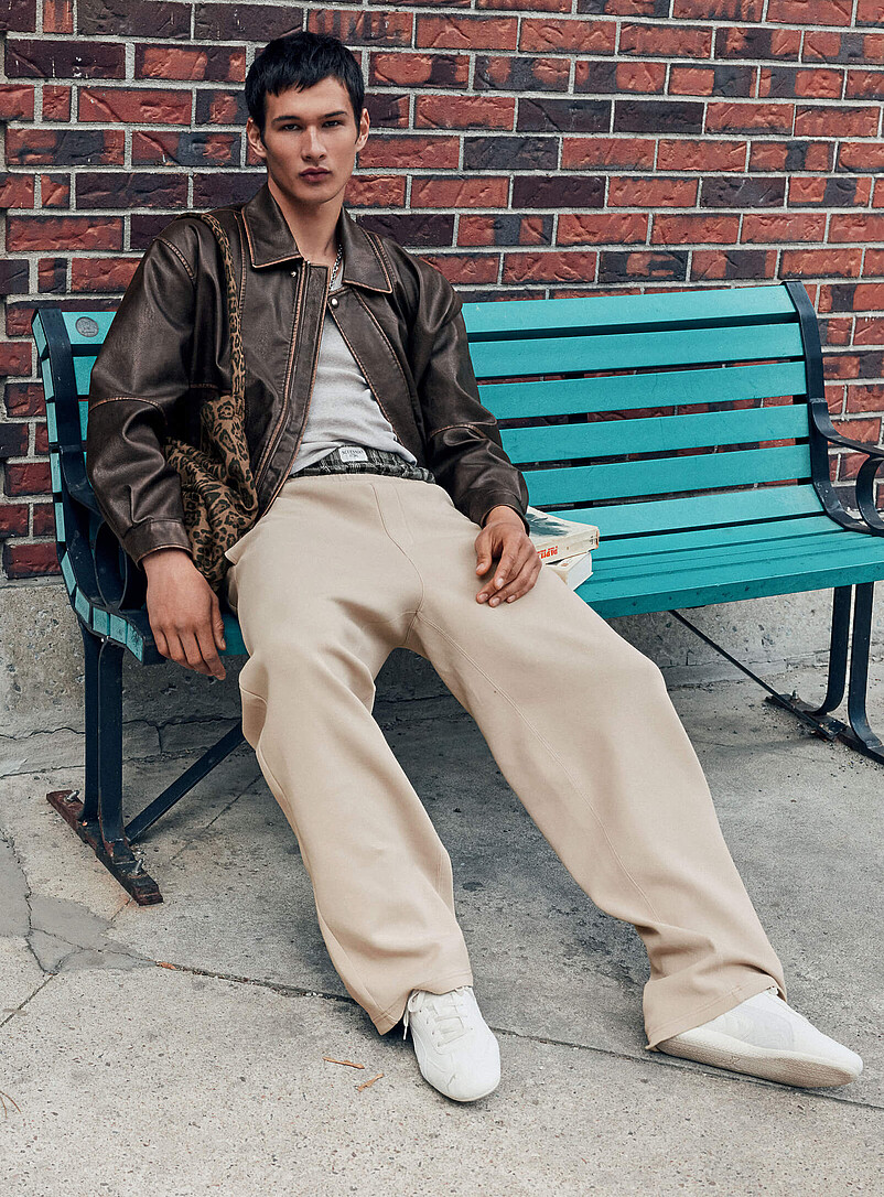 Double-knit wide-leg pant DJAB 101 Loose fit | Djab | Shop Men's ...
