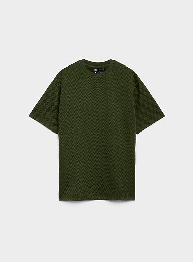 Embossed geo T-shirt