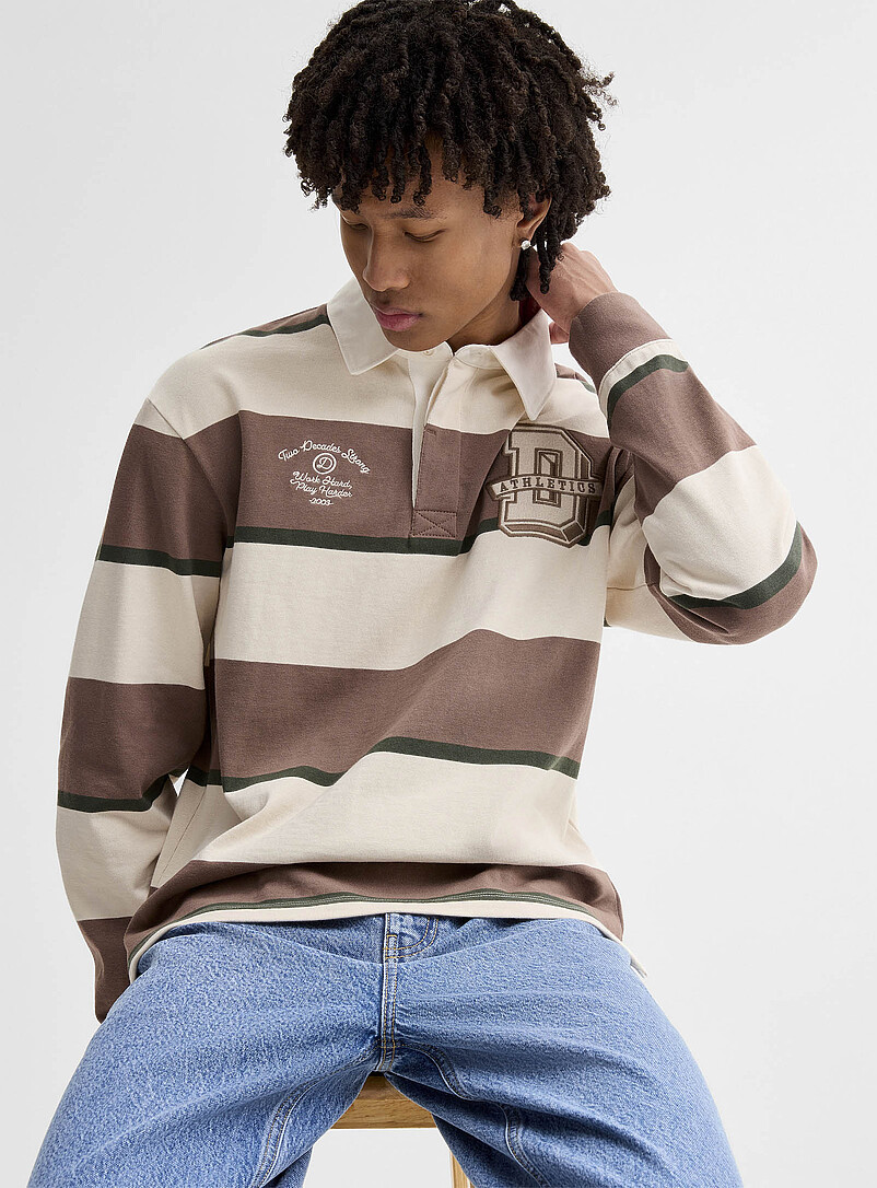 Simons Side Roughby Long Sleeves Polos for Men | Simons Canada