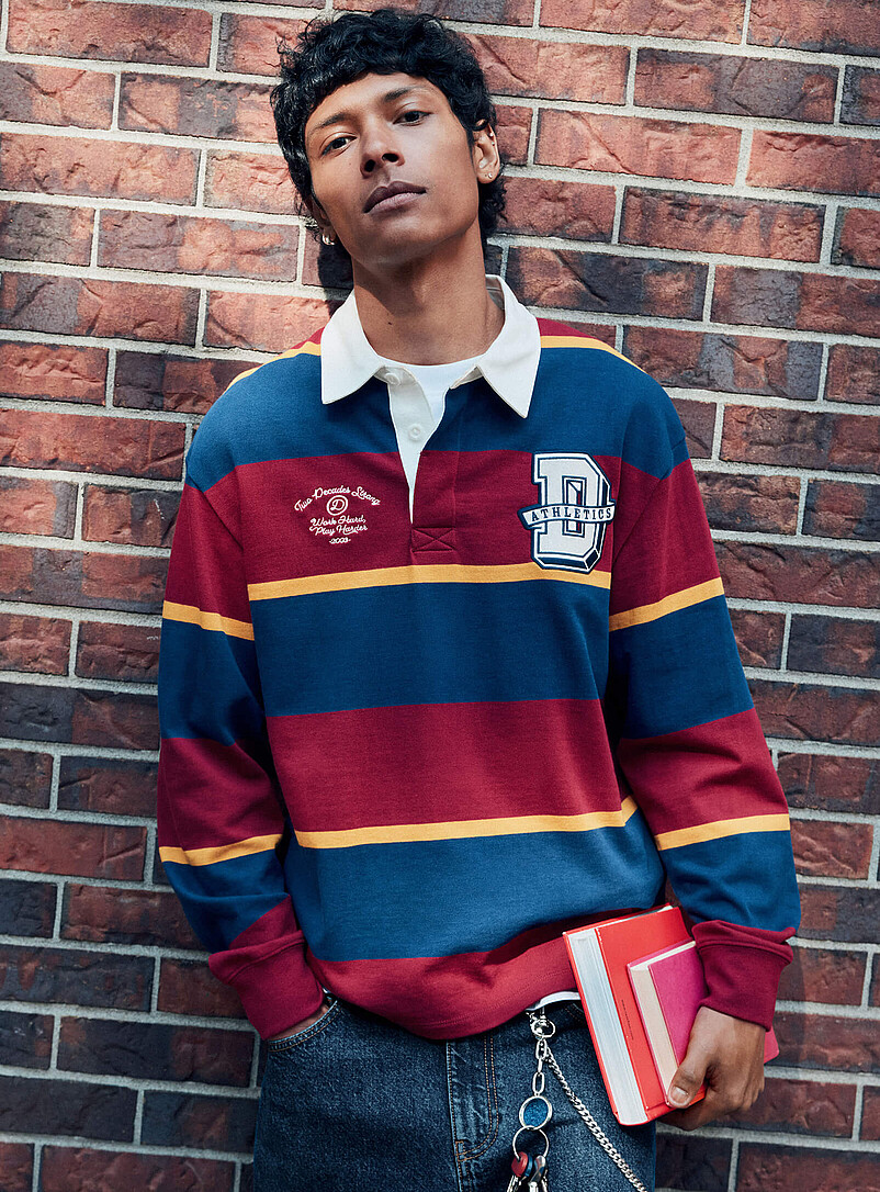Simons Side Roughby Long Sleeves Polos for Men | Simons Canada