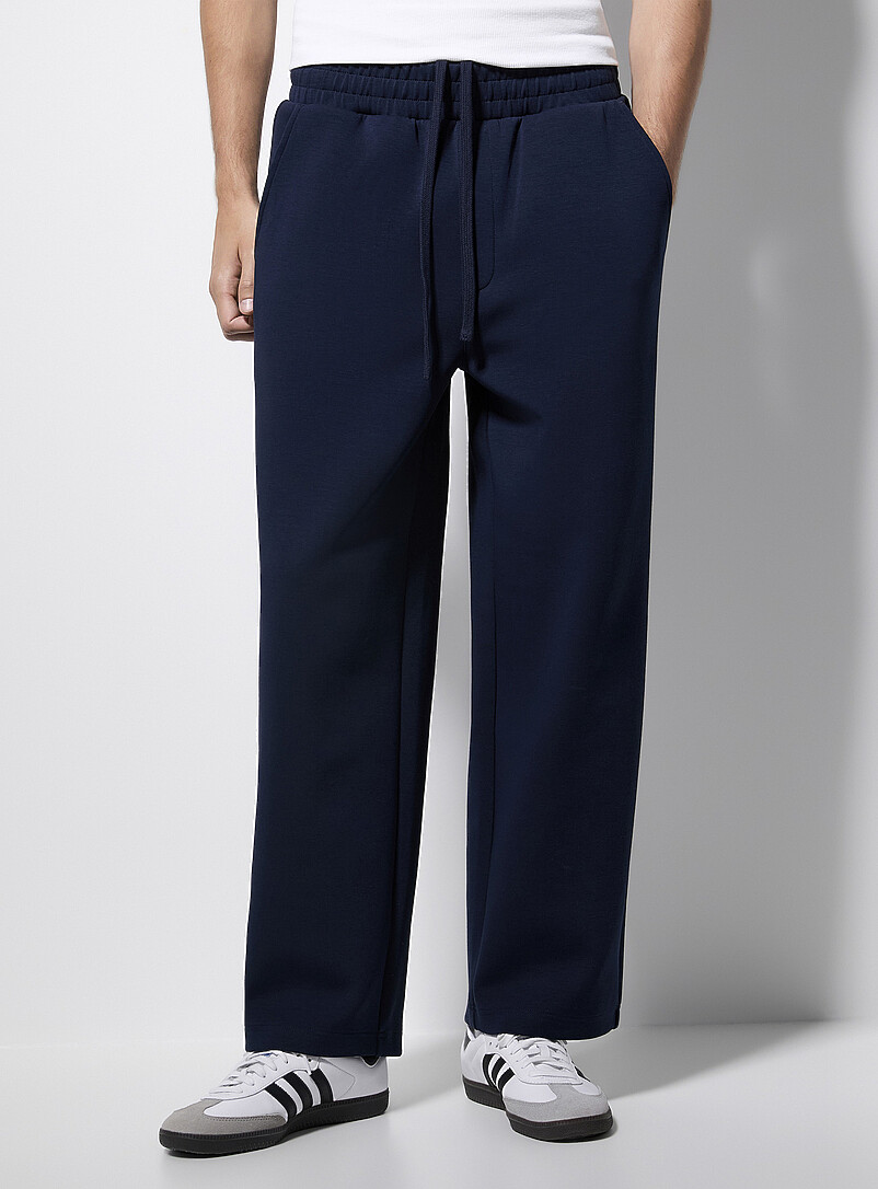 Le 31: Le pantalon dense jersey Bleu marine - Bleu nuit pour homme