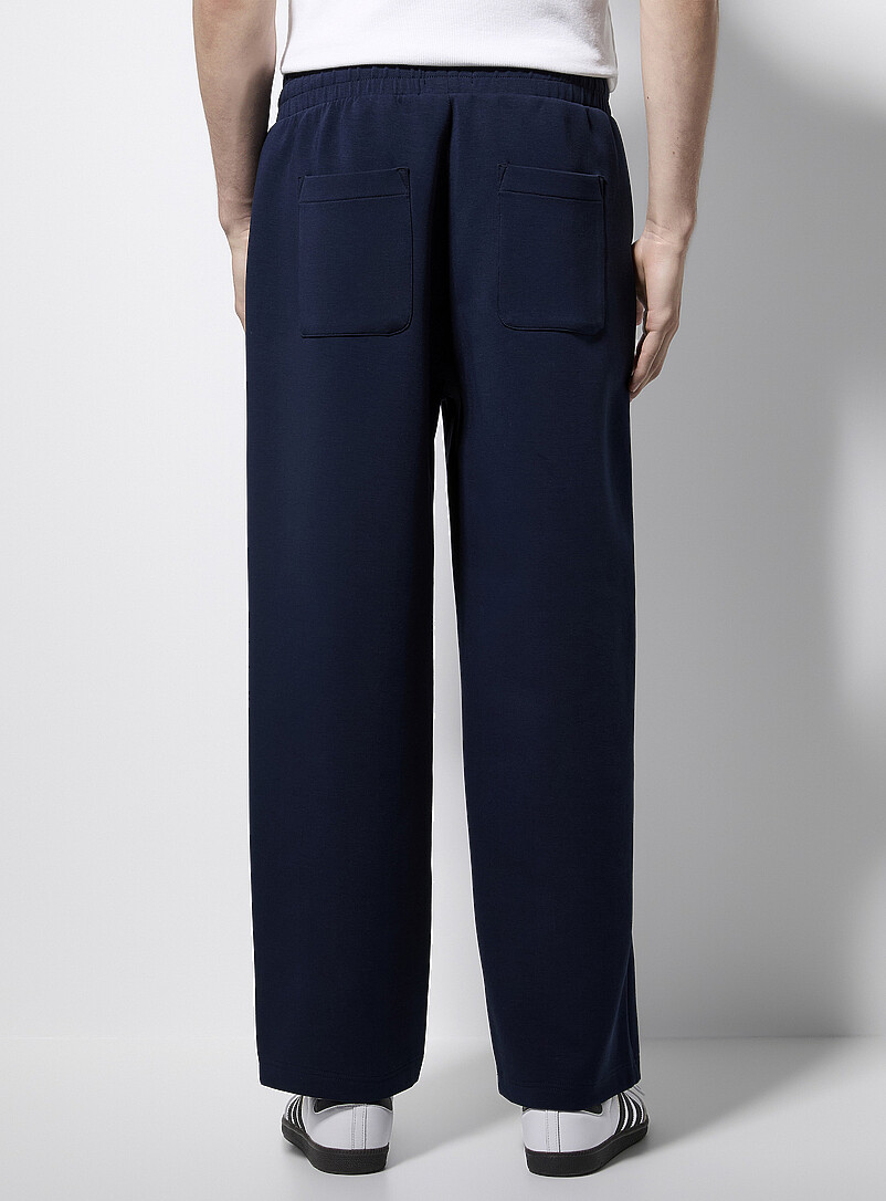 Le 31: Le pantalon dense jersey Bleu marine - Bleu nuit pour homme