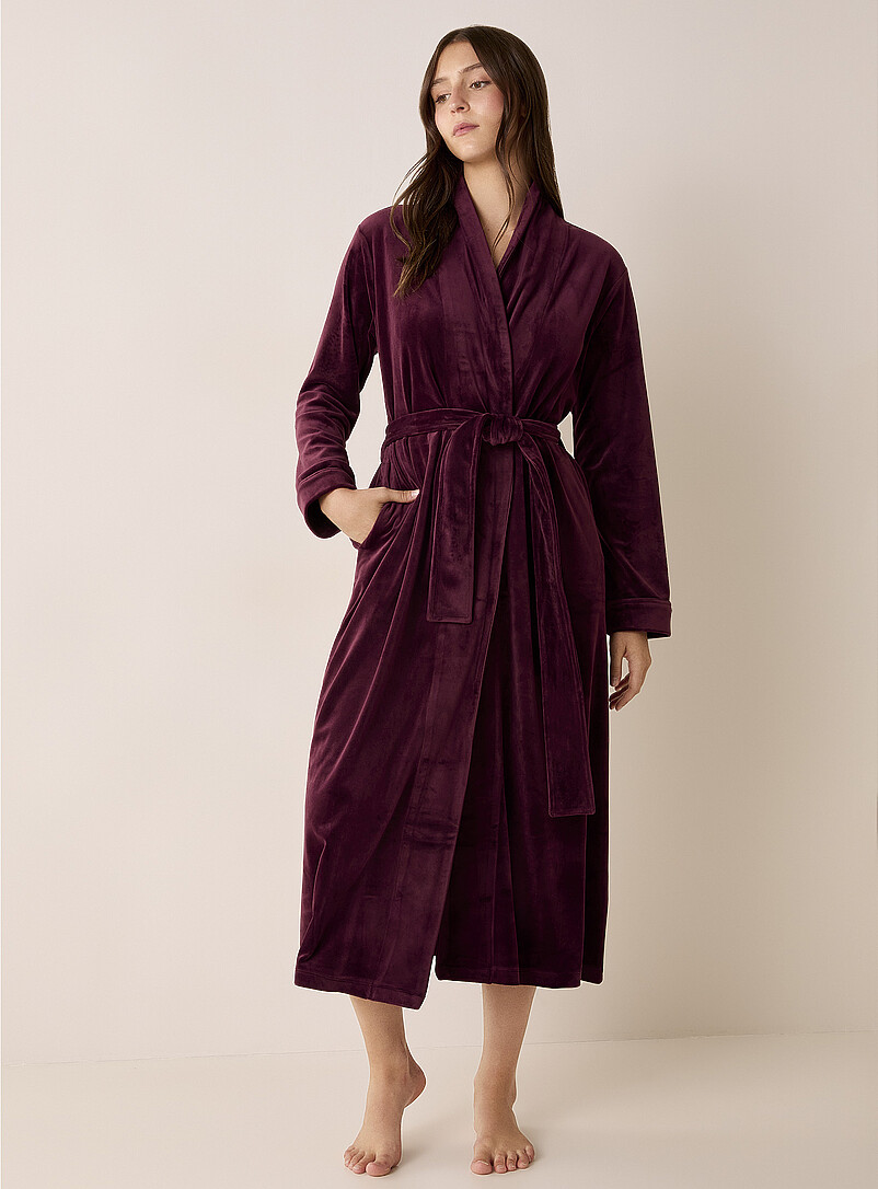 Robe De Chambre En Satin Blanc, Taille 38/40, Occasion Bon état