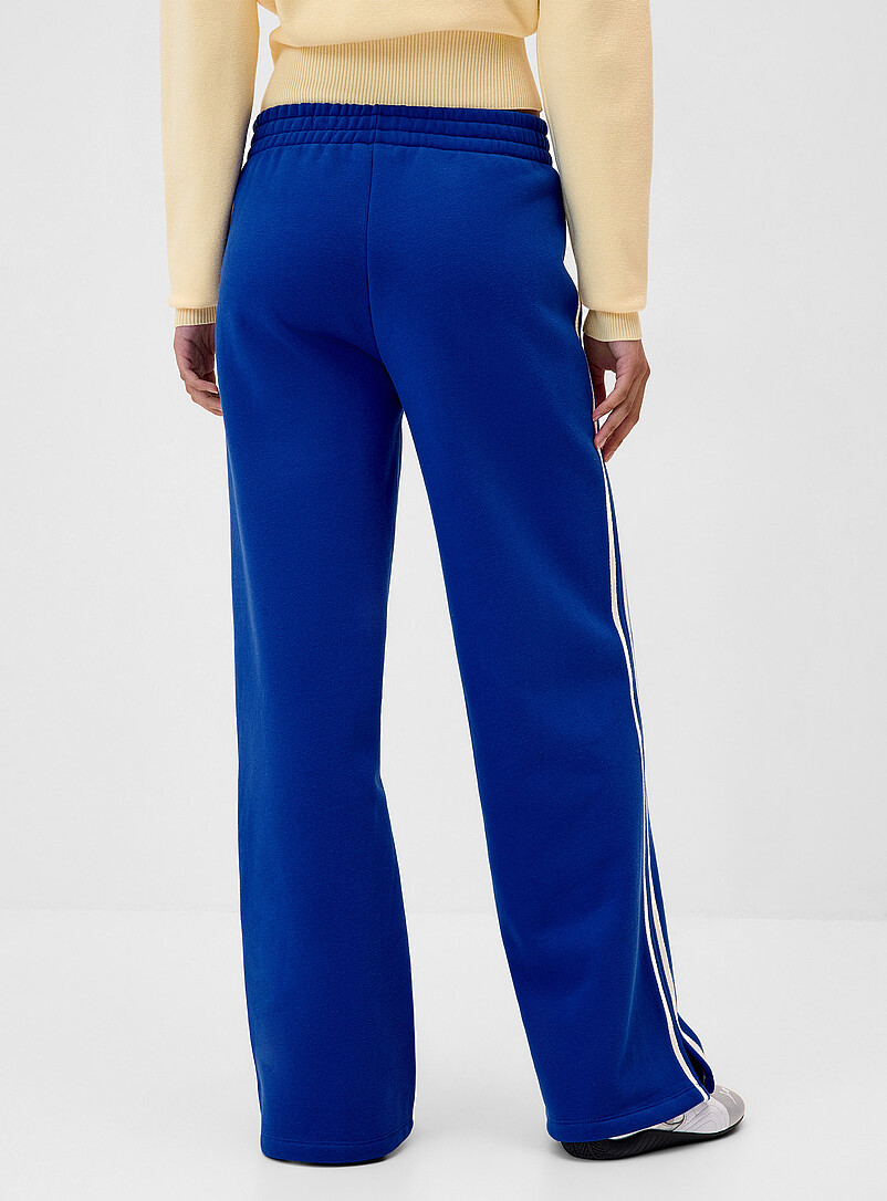 Twik Light Grey Track stripe wide-leg sweatpant for women