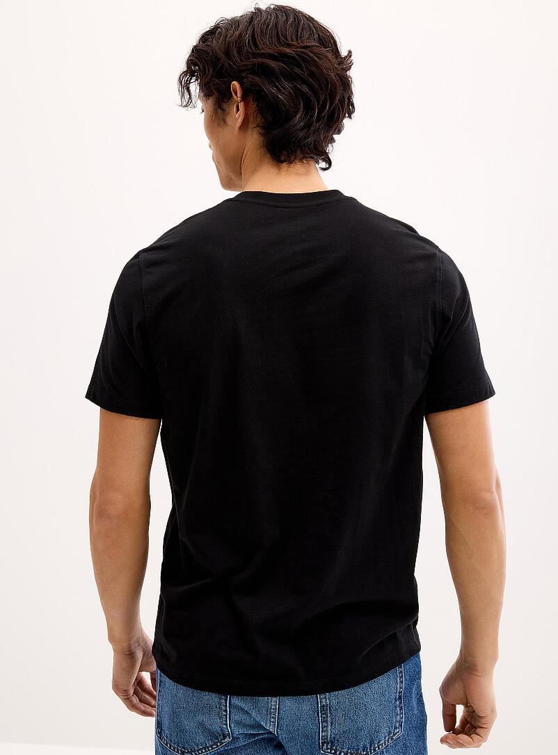 Le 31: Le t-shirt henley doux jersey <b>Coupe standard</b> Bleu moyen - Ardoise pour homme
