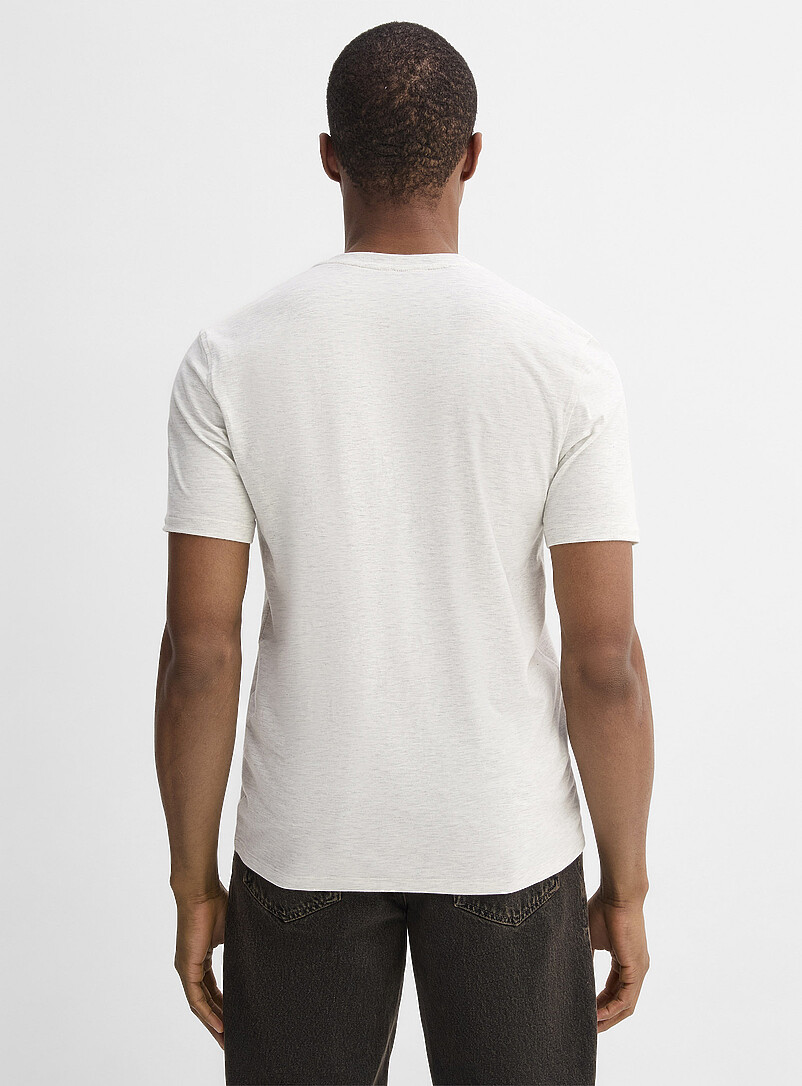 Le 31: Le t-shirt henley doux jersey <b>Coupe standard</b> Bleu moyen - Ardoise pour homme