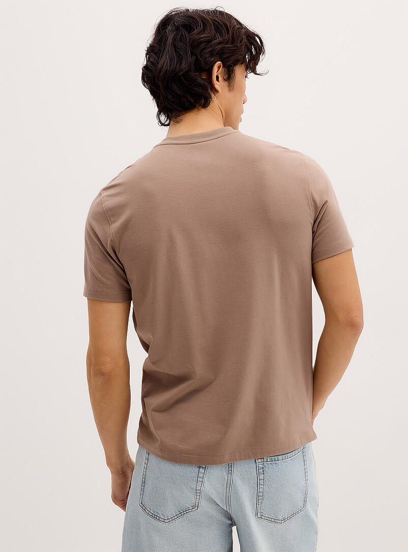 Le 31: Le t-shirt henley doux jersey <b>Coupe standard</b> Bleu moyen - Ardoise pour homme
