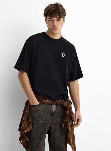 D embroidery crew-neck T-shirt DJAB 101 <b>Oversized fit</b>