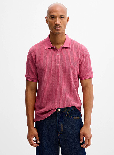 Nautical rope textured polo