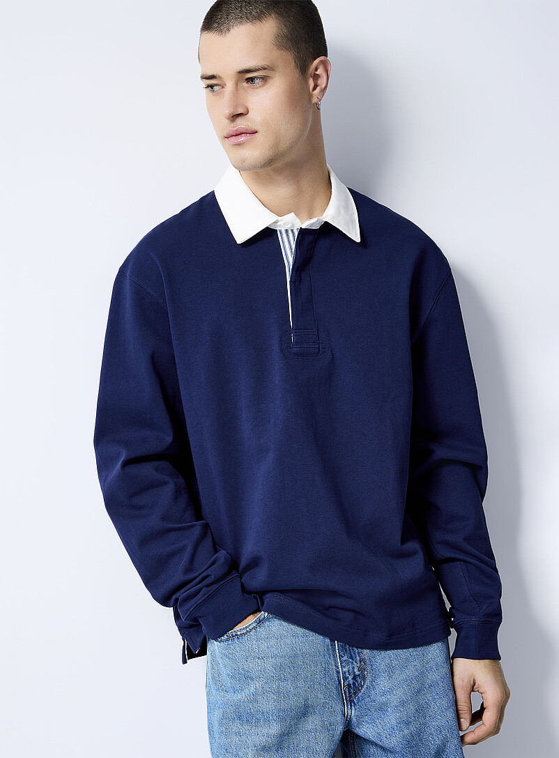 Simons Side Roughby Long Sleeves Polos for Men | Simons Canada