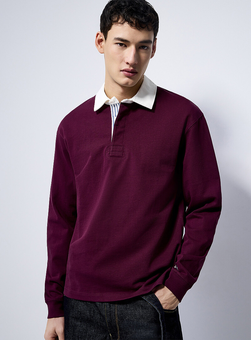 Simons Side Roughby Polos Manches longues pour Homme | Simons Canada