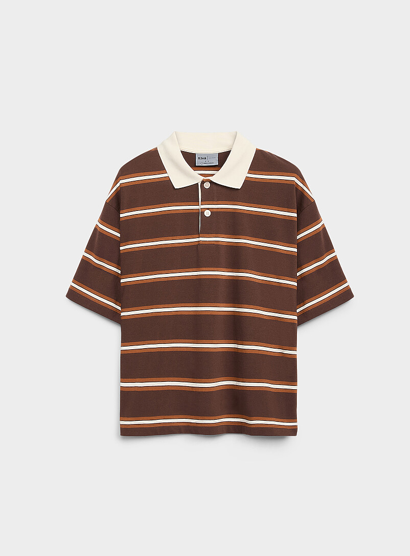 Boxy club-stripe polo Oversized fit | Djab | | Simons