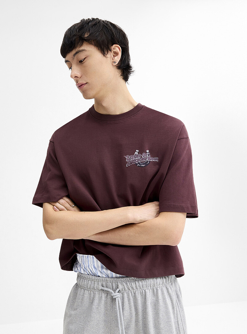 Western graphic cropped T-shirt Oversized fit | Djab | Men's T