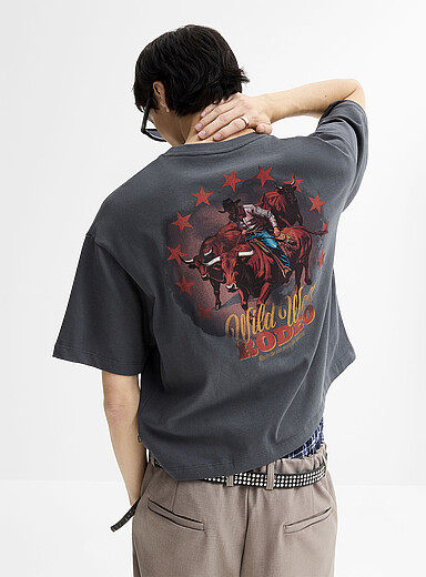 Le t-shirt court graphique western <b>Coupe ample</b>