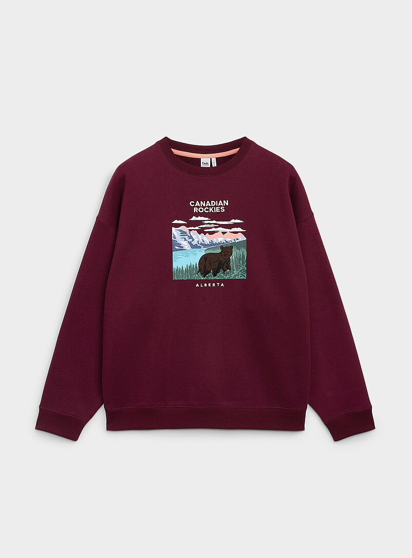 Oversized destination fleece sweatshirt | Twik | Women's