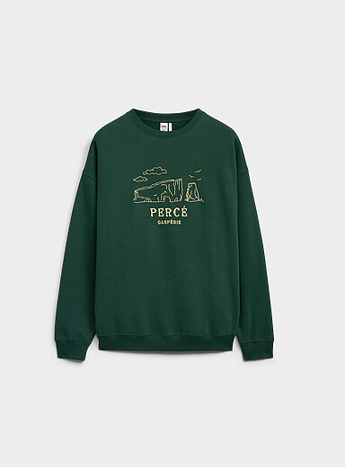 Twik The Fay of Fundy Oversized destination fleece sweatshirt for women