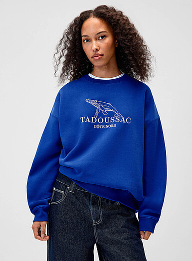 Le sweat ample molleton destination