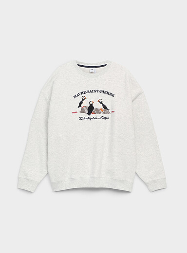 Oversized destination fleece sweatshirt