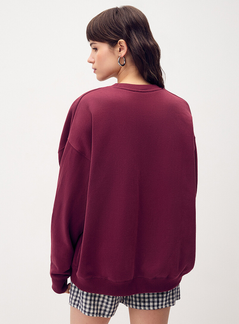 Twik Charlevoix Oversized destination fleece sweatshirt for women