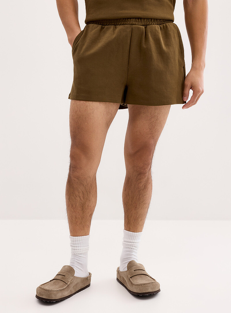 Le 31 Baby Blue Structured jersey short <b>Inseam: 3" (8 cm)</b> for men
