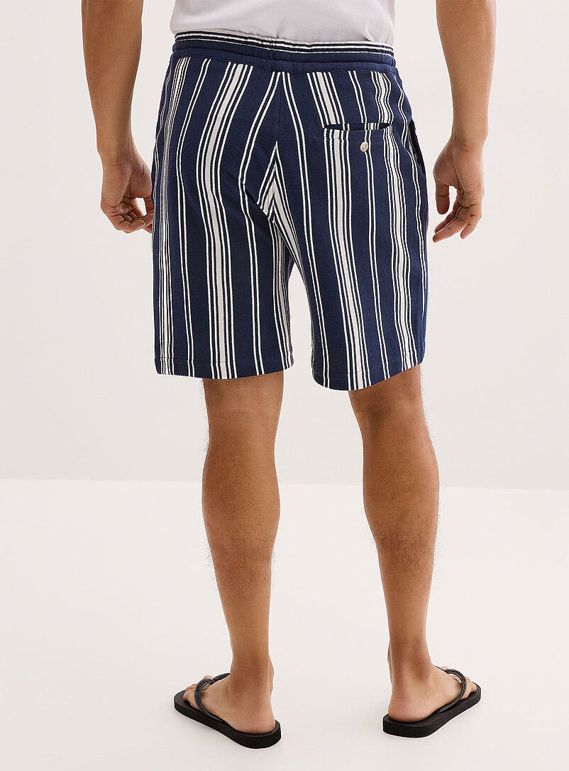 Striped knit short Inseam: 7