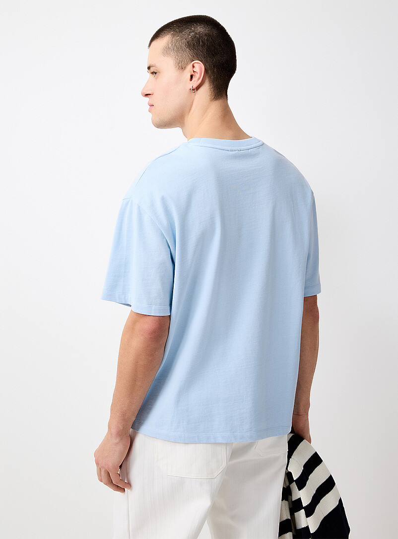 Le 31: Le t-shirt C&ocirc;te d'Azur <b>Coupe confort</b> Bleu p&acirc;le - Bleu ciel pour homme