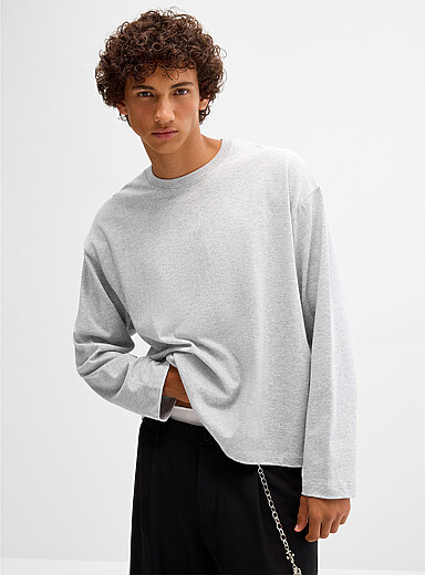 Le t-shirt col rond &agrave; manches longues DJAB 101 <b>Coupe ample</b>