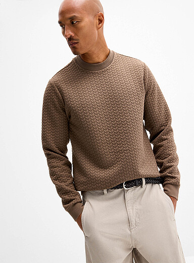 Le sweat g&eacute;o emboss&eacute;