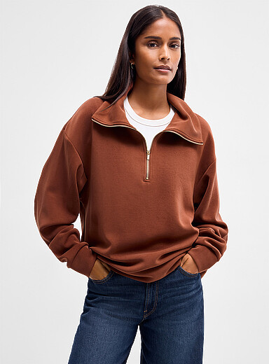 Le sweat peau de p&ecirc;che col camionneur