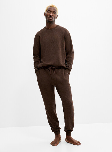 Le 31: Le jogger envers polaire Chocolat - Espresso pour homme